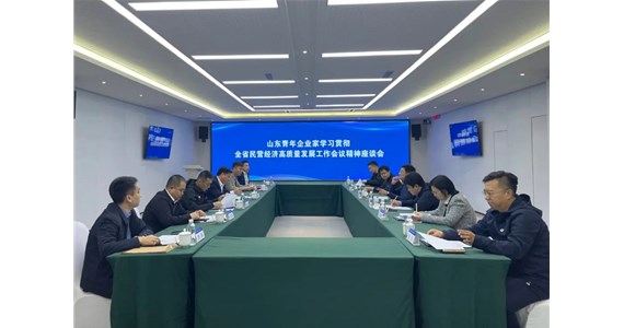 山东青年企业家学习贯彻全省民营经济高质量发展工作会议精神座谈会召开